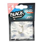 Hameçon Krog - Black Minnow - Fiiish - n° 1 x 4