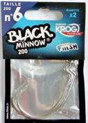 Hameçon Krog - Black Minnow - Fiiish - n° 6 x 2