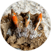 Turlutte Mataflotty - 8cm - Orange - Mataki