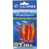 Bas de ligne Plumes de Mer - Pro Maquereaux - Flashmer