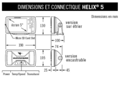 Sondeur HELIX 5G2 DI, sonde Tableau Arrière (410200-1)