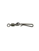 Agrafe Black rolling swivel + hanging snap - Spro