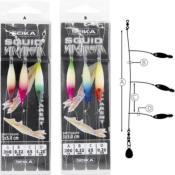 Bas de Ligne Souple Turlutte - Transparent - Seika Squid 