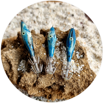 Turlutte Mataflotty - 8cm - Cobalto - Mataki