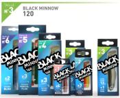Leurre Souple Black Minnow n°3 - 18g - Double Combo Search - Fiiish