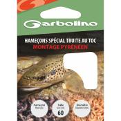 Hameçon Monte - Spécial Truite au toc x10 - N°8 - Garbolino