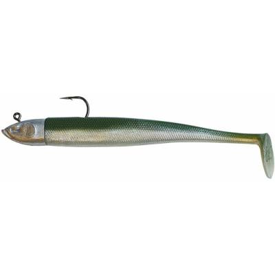 Leurre Souple GTS monté 10g - Kaki Ventre Nacre - Jig Power