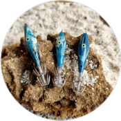 Turlutte Mataflotty - 8cm - Cobalto - Mataki