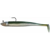 Leurre Souple GTS monté 10g - Kaki Ventre Nacre - Jig Power