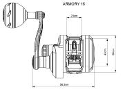 Moulinet Armory 15 - Grey/Gold - Maxel