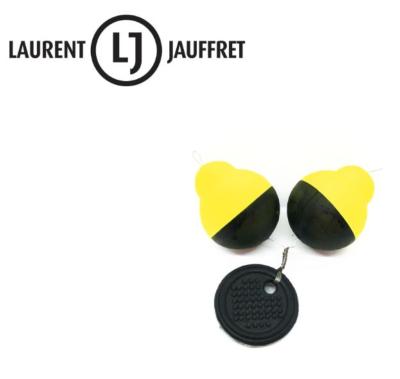 Stop Float x2 - Jaune - Taille 3 / 2g - Laurent Jauffret 