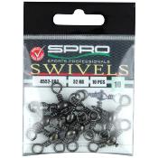 Emerillons Noir Crossline Barrel Swivels - Spro