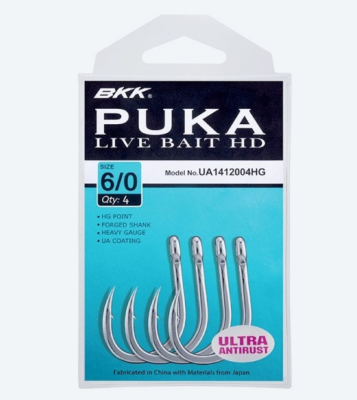 Hameçon Bkk Puka Live Bait Hd