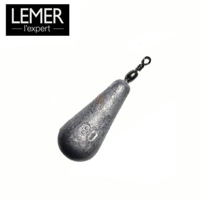 Plomb Poire avec émerillon - 115g - Lemer