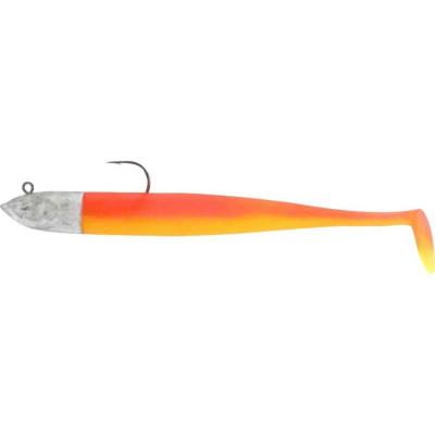 Leurre Souple GTS monté 45g - Orange fluo/ Jaune - Jig Power